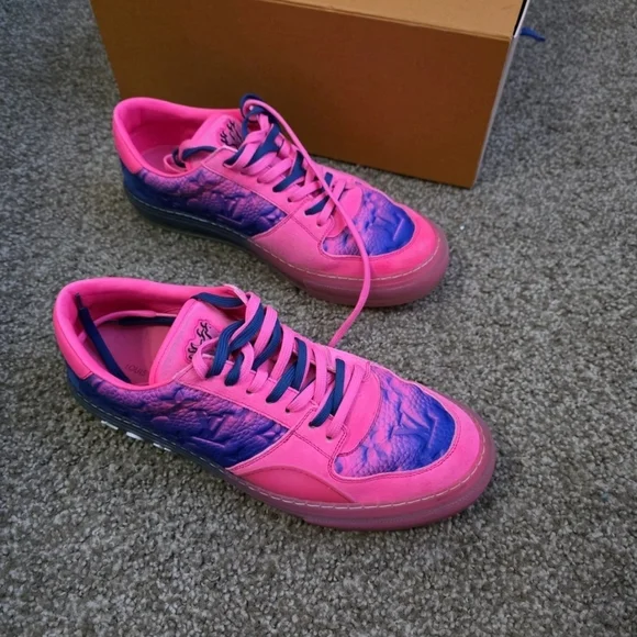 Louis Vuitton Pink and Purple Men's Sneakers